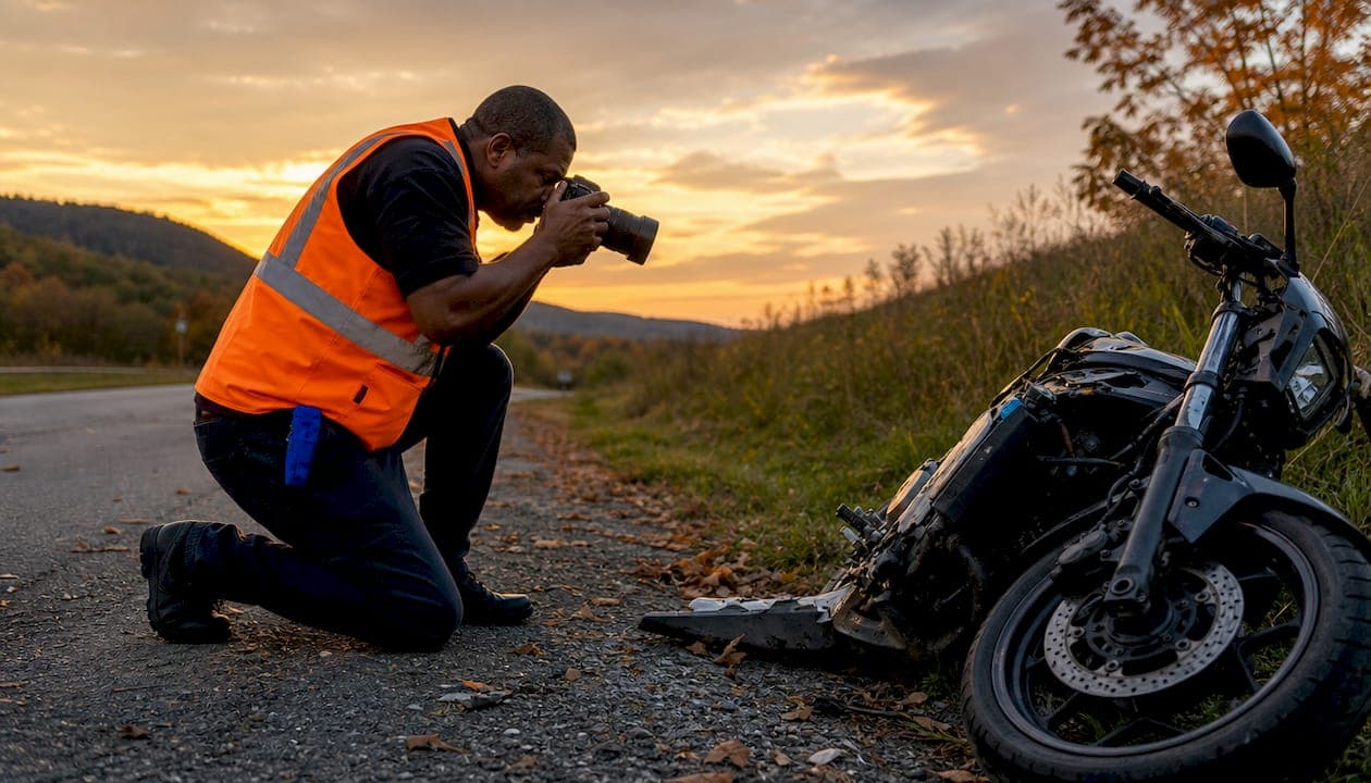 How Motorcycle Accident Photos Help Your Case