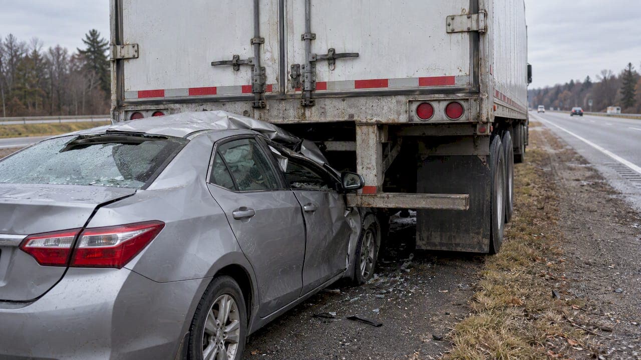 Truck Underride Accident Claims: Liability, Damages, Deadlines